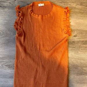 La Miel size M orange blouse